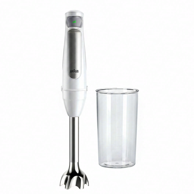 Braun MultiQuick 7 MQ7000WH – Staafmixer - Traploze Easy SmartSpeed bediening - Antispatvoet - Inclusief maatbeker 600 ml - Wit - 1000 W