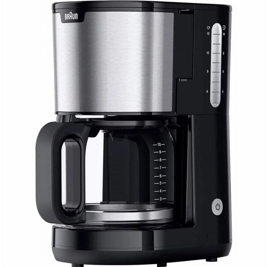 Braun KF 1500 BK Koffiezetapparaat Zwart, RVS Capaciteit koppen: 10 Glazen kan
