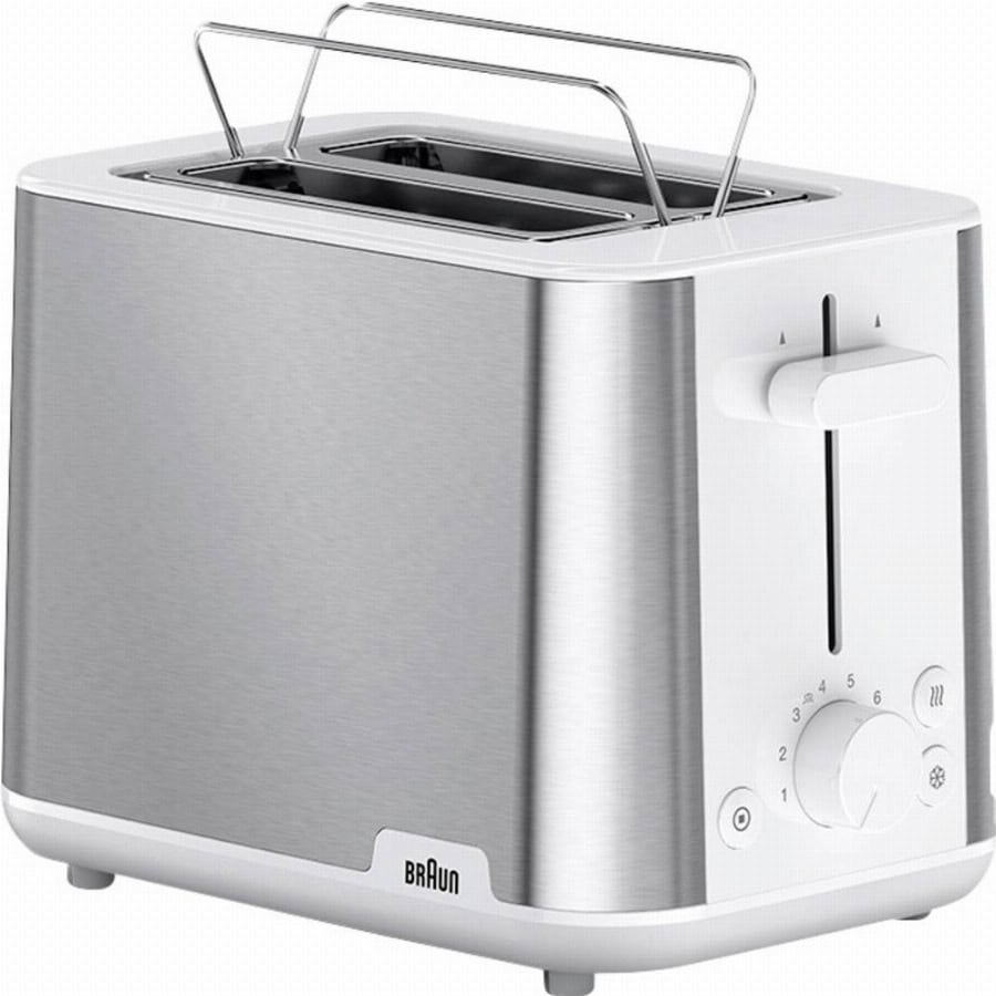 Braun HT 1510 WH Broodrooster BPA-vrij RVS, Wit