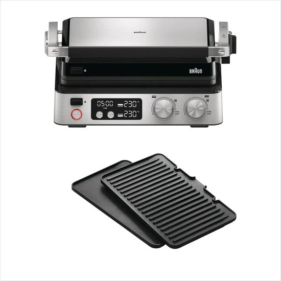 Braun MultiGrill 7 - CG7040 - Contactgrill - Met Timer en Display
