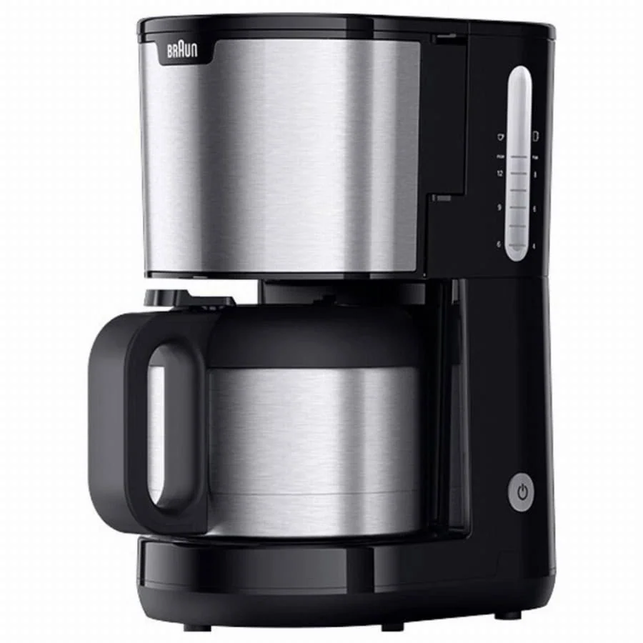 Braun KF 1505 BK Koffiezetapparaat RVS, Zwart Capaciteit koppen: 9 Met filterkoffie-functie