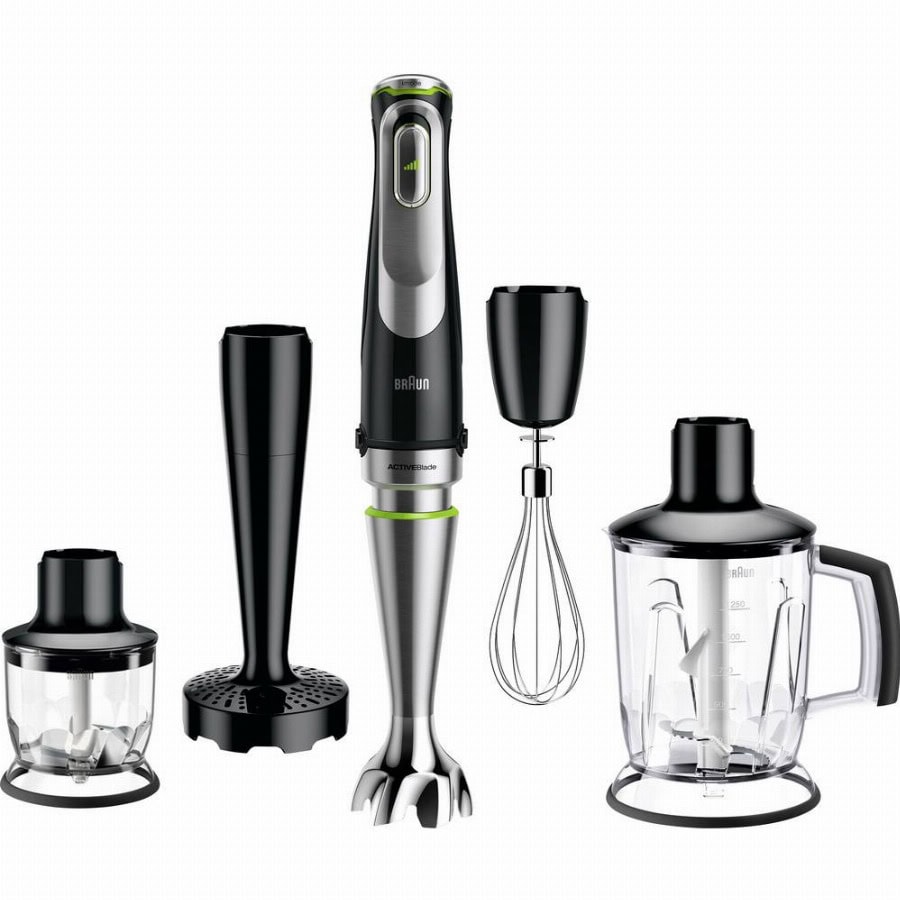 Braun MQ 9147X Staafmixer 1200 W Zwart, RVS