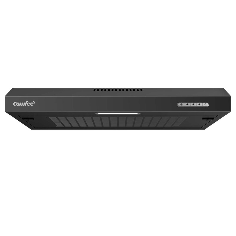 Comfee' luifelafzuigkap KWH-SLIF17B-60 led-afzuigkap voor onder de kast wandgemonteerde afzuigventilator voor keuken 600 mm afzuigkap met afvoer aan bovenzijde - roestvrij staal, 6…