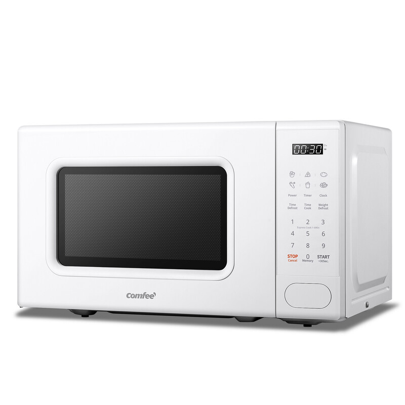 Comfee' 700 W 20 liter digitale magnetron met 6 kookprogramma's, Express Cook, 11 vermogensniveaus, ontdooifunctie en geheugenfunctie - Wit - CM-E202CC(WH)