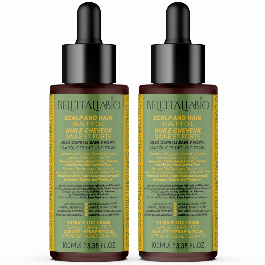 BELLITALIABIO Gezonde en Sterke Haarolie 2x100