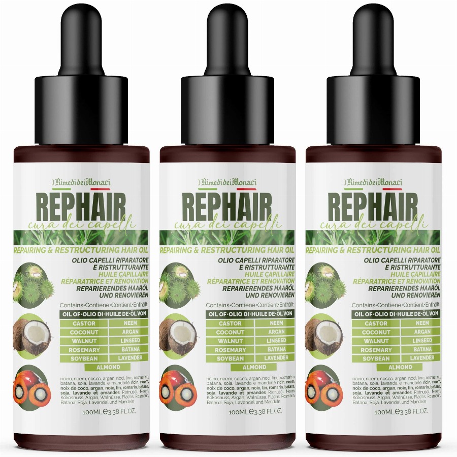 IRIMEDIDEIMONACI Rehair Haarherstellende Olie 3x100
