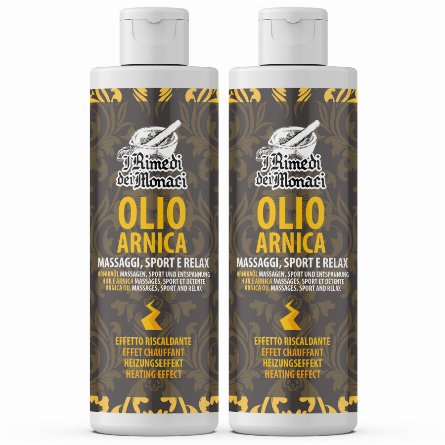 IRIMEDIDEIMONACI Arnica Olie voor Massage, Sport en Ontspanning 2x250