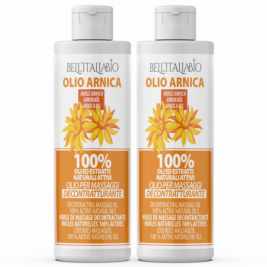 BELLITALIABIO Arnica Olie voor Massage, Sport en Ontspanning 2x250