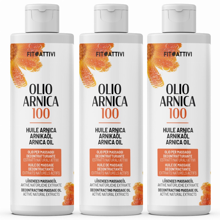 FITOATTIVI Arnica-olie voor massage, sport en ontspanning ml 3x250