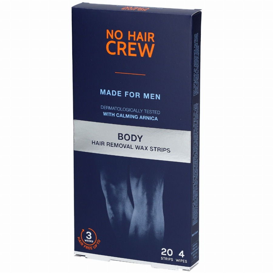 No Hair Crew For Men Waxstrips 20 Vlies