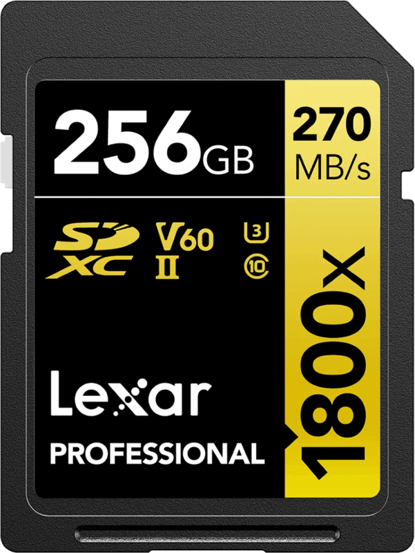 Lexar Professional SDXC 1800x GOLD 256GB 180MB/s