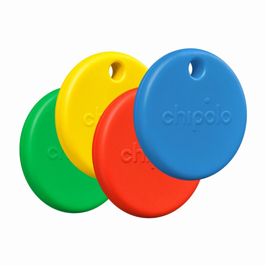 Chipolo POP 4-Pack Rood, Blauw, Geel, Groen