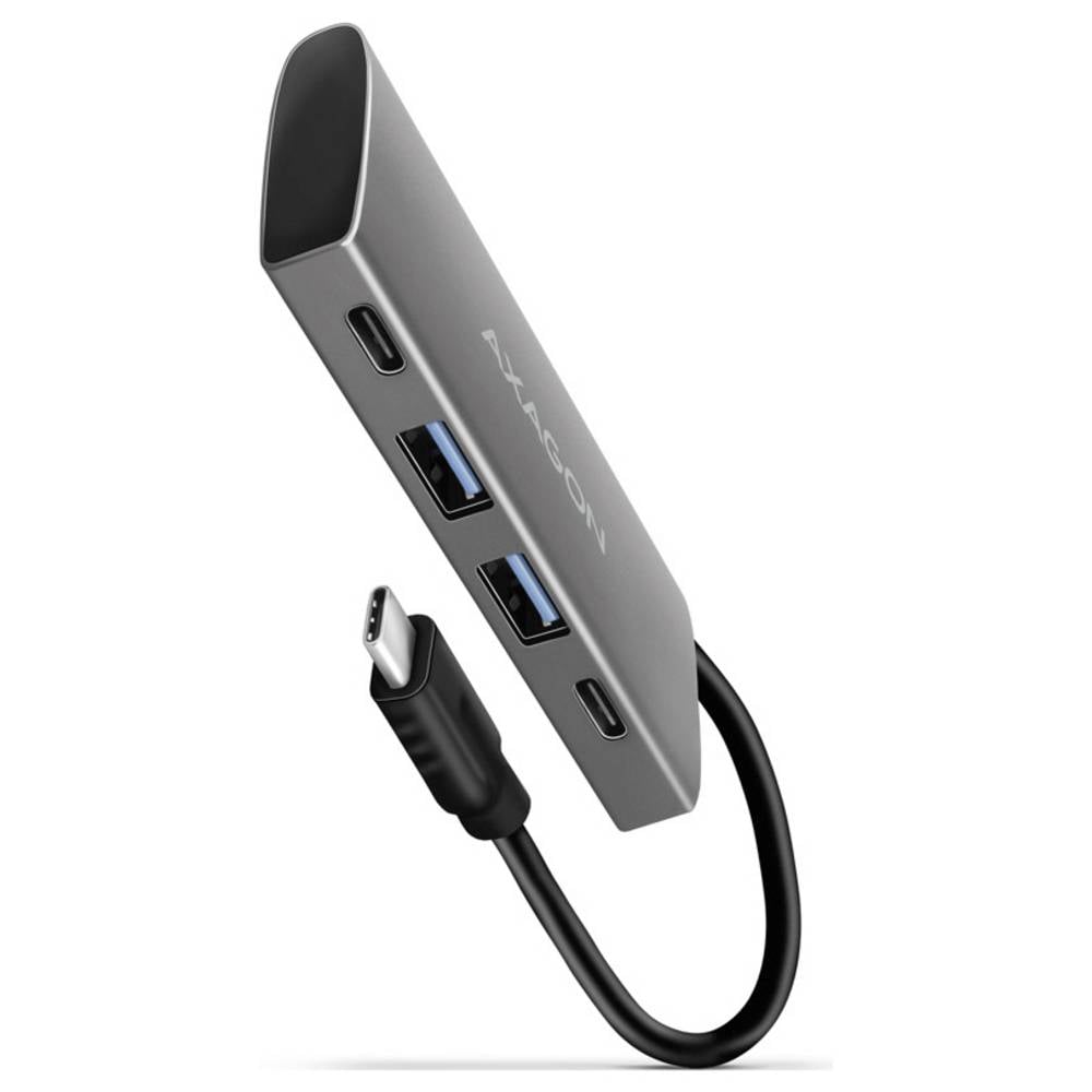AXAGON HMC-4G2 USB-hub 4 poorten USB-C (met Power Delivery), USB-A 3.2 Gen 2, USB-C 3.2 Gen 2 USB 3.1 Gen2 10 GBit/s USB-C PD laadaansluiting