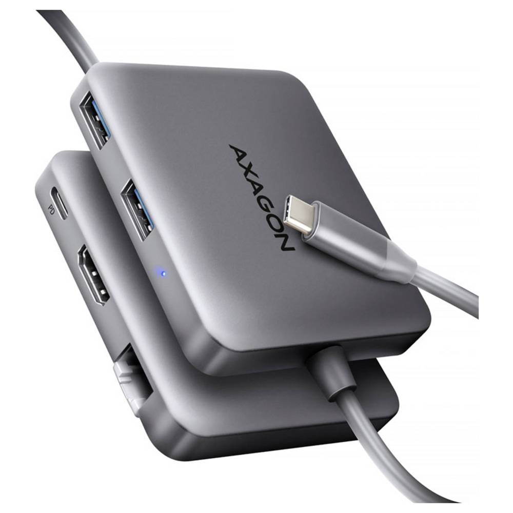 AXAGON HMC-5HL USB-hub 5 poorten HDMI, RJ45 USB 3.0 5 GBit/s Ultra HD-geschikt