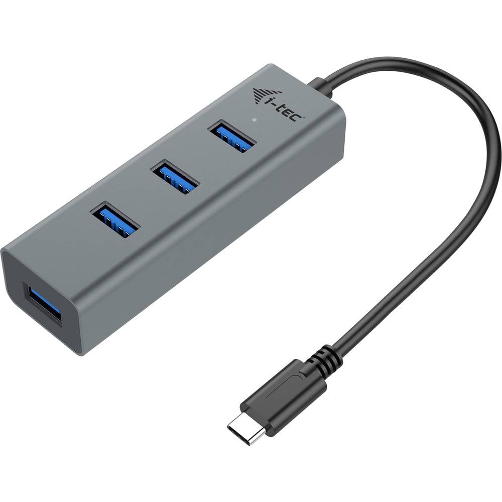 i-tec I-TEC USB C Metal HUB 4 Port passive C31HUBMETAL403 USB-hub 4 poorten USB-A USB 3.2 Gen1 5 GBit/s Grijs
