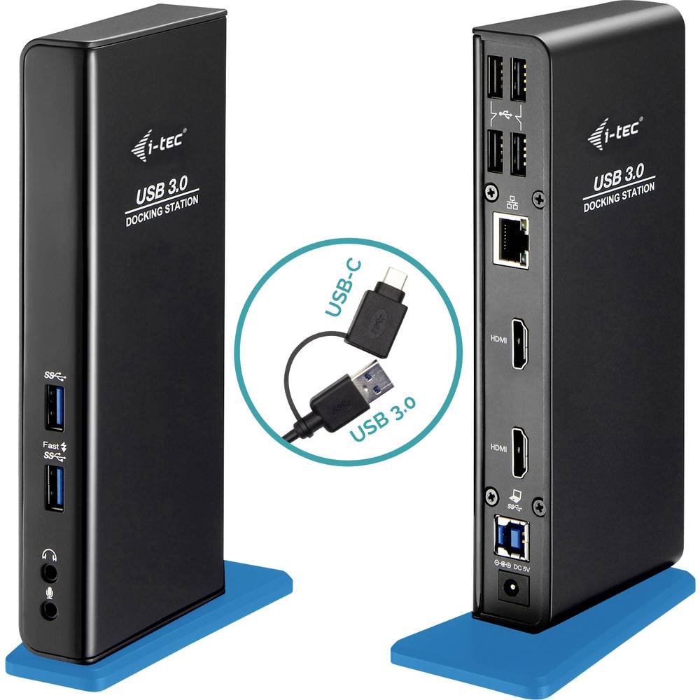 i-tec Usb A/Usb C Dual HDMI Docking Station