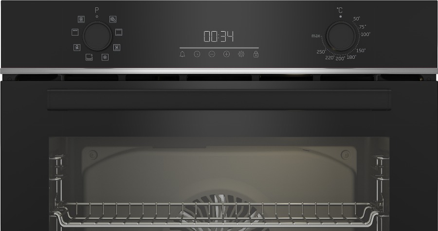 Beko b300 BBIR13300XC oven 72 l Zwart, Roestvrijstaal