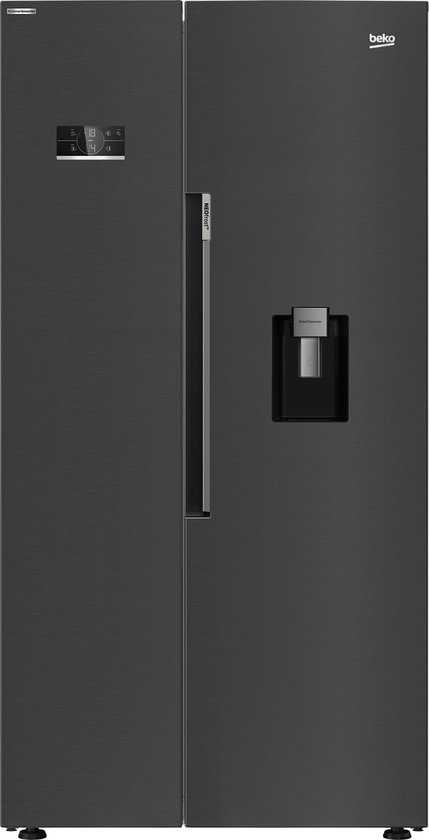 Amerikaanse koelkast 91cm 576l nofrost zwart - beko - GN163241DXBRN
