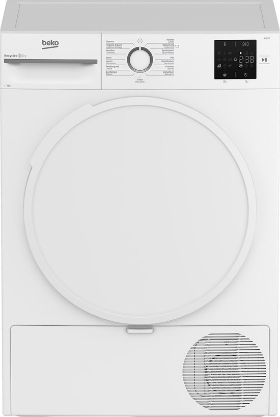 Beko BM3T3722W Droogkast Vrijstaand Voorbelading 7 kg A+ Wit