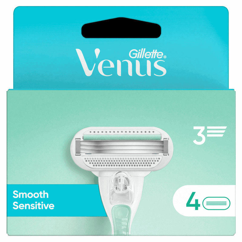 Gillette Venus Smooth Sensitive scheermesjes, 4 stuks Apparaat