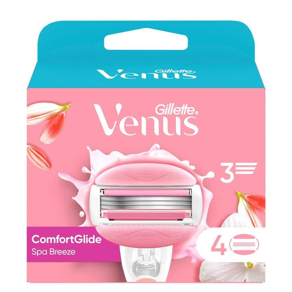 Gillette Venus ComfortGlide Spa Breeze scheermesjes, 4 stuks Apparaat