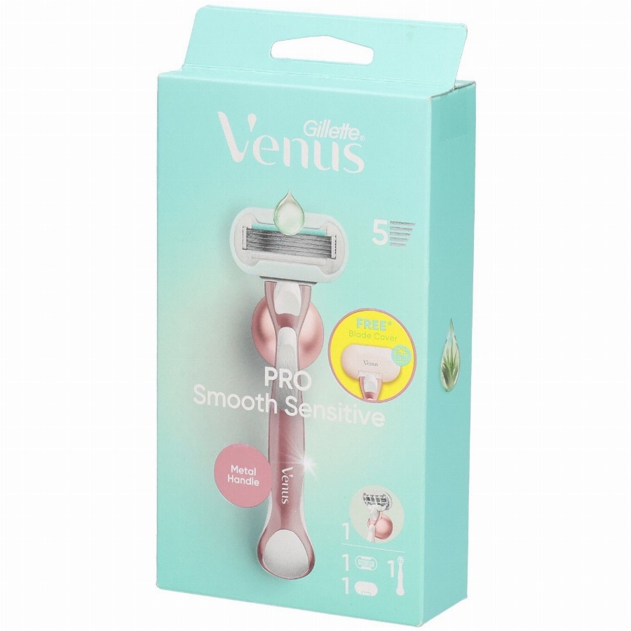 Gillette Venus Pro Smooth Sensitive scheermes met 5 mesjes + 1 navulling Overige