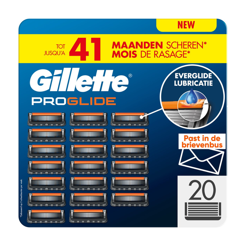 Gillette Fusion5 Proglide Scheermesjes Voor Mannen - 20 stuks