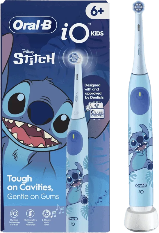 Oral-B iO Kids Disney Stitch elektrische tandenborstel | Met opzetborstel 1 Tandenborstel