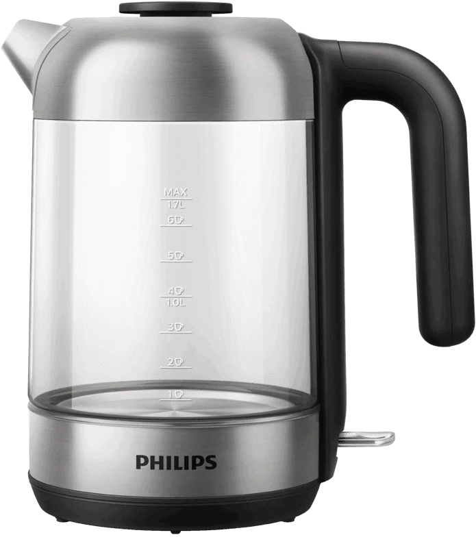 Philips HD9339/80 Series 5000 Glazen Waterkoker 1.7L 2200W RVS/Zwart