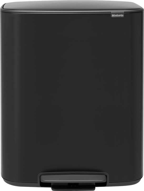 Brabantia Bo Pedal Bin 60 Liter Matt Black