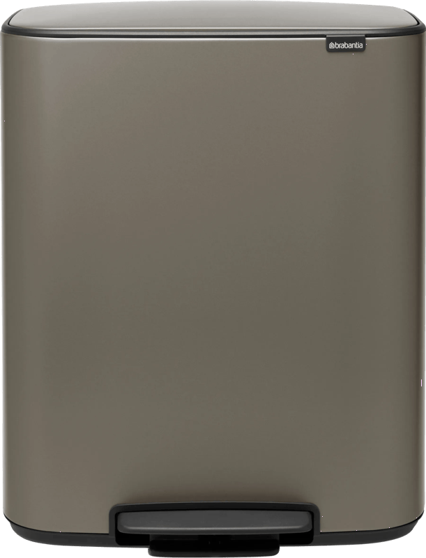 Brabantia Bo Pedal Bin 60 Liter Platinum