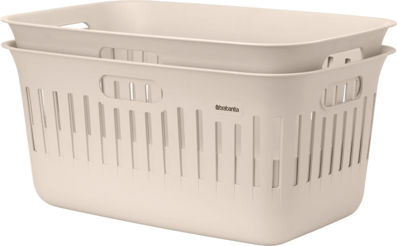 Brabantia Collect-It Wasmand 40 liter – Set van 2 – Beige