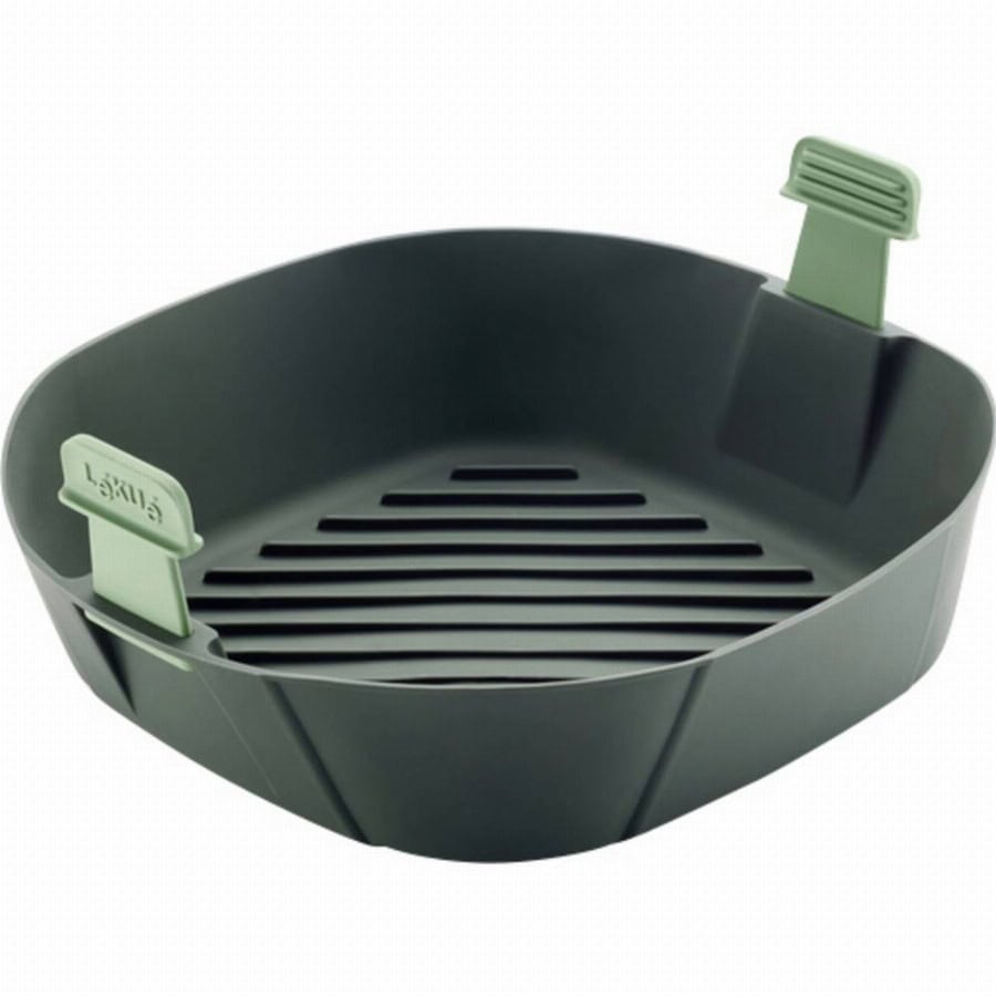 Lékué 8710755887123 Heteluchtfriteus mand XL BPA-vrij, Voor levensmiddelen, Vaatwasserbestendig, Met draaggreep Grijs