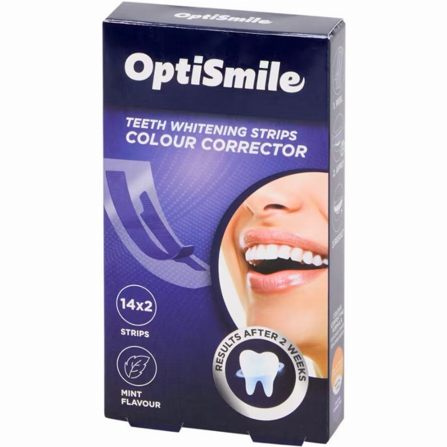 OptiSmile Colour Corrector Whitening Strips 28 Stroken