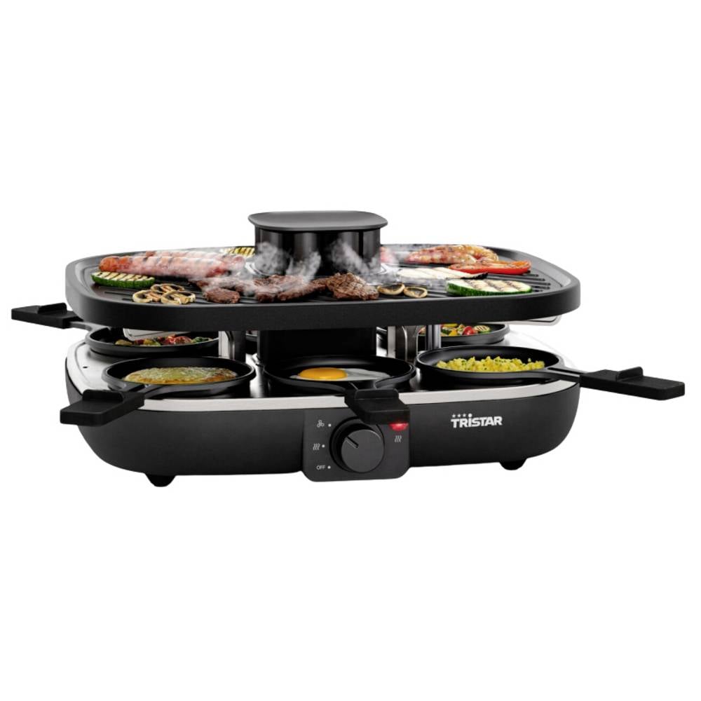 Tristar RA-2760 Gourmetstel 6 pannen, Met actieve ventilatie Zwart