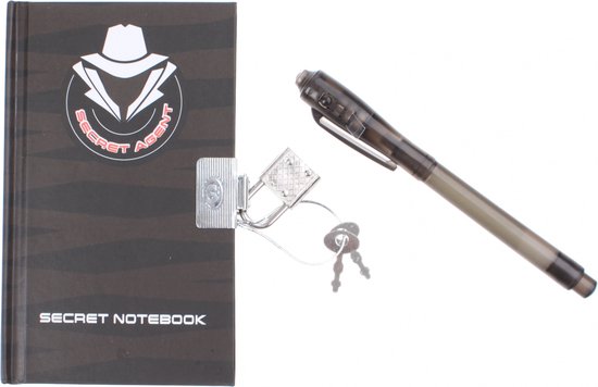 Johntoy Secret Agent Notitieblok met Geheime Pen