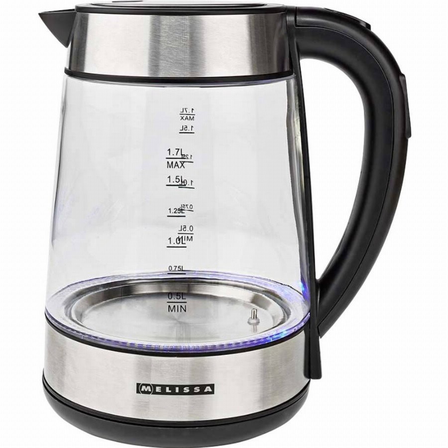 Melissa 16130311 Waterkoker Aantal/Volume: 1.7 l Zilver, Transparant