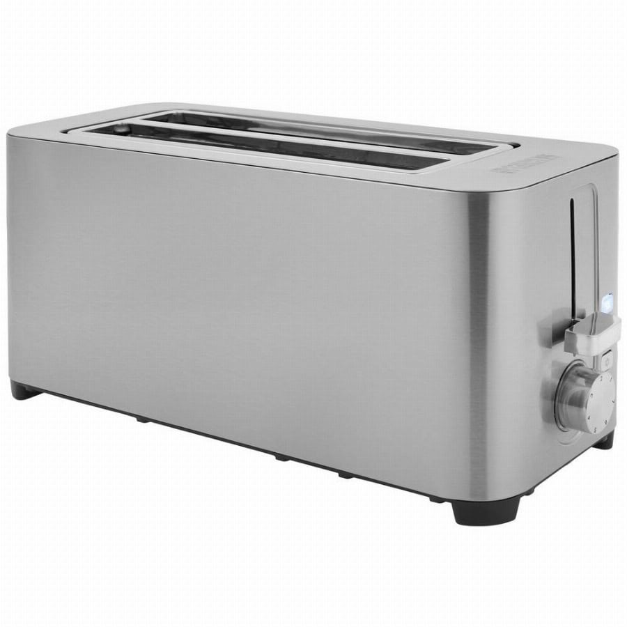 Princess 142402 Broodrooster met dubbele lange sleuf Met broodrekje RVS