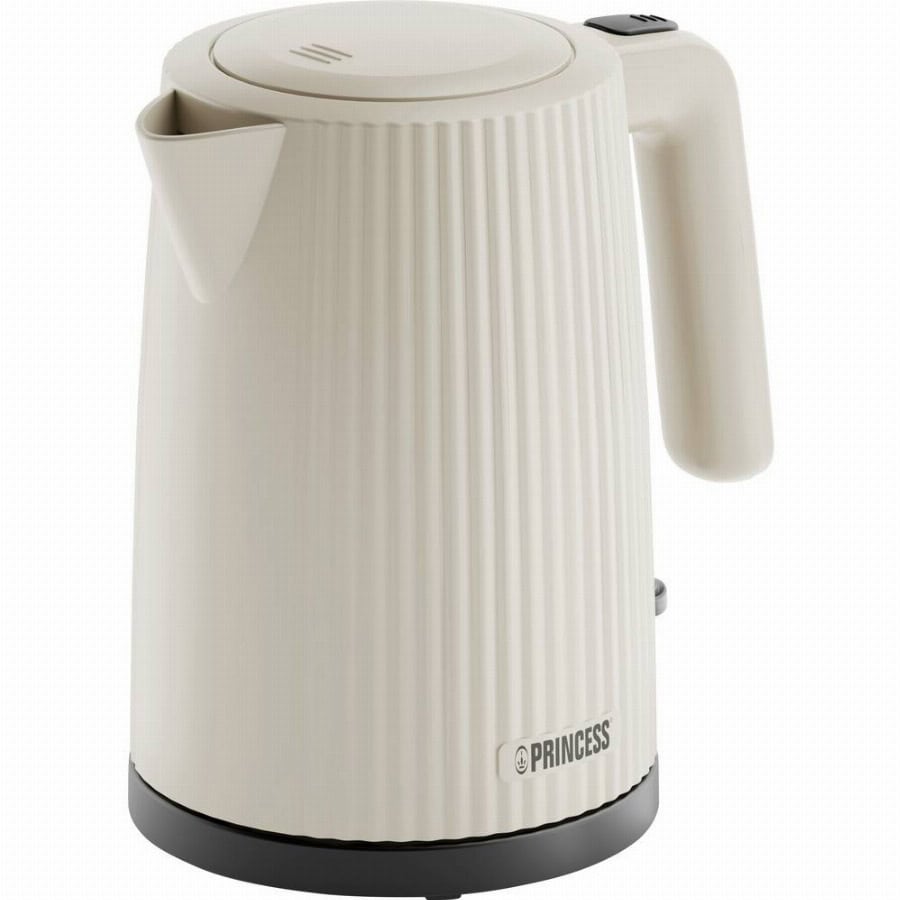 Princess Wave Waterkoker Oververhittingsbeveiliging, Automatische start-stop Aantal/Volume: 1.7 l Crème-wit