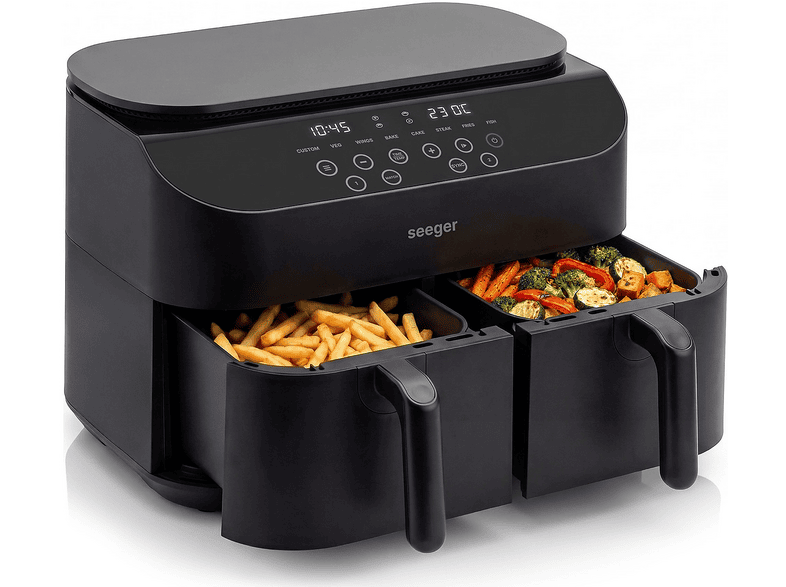 Seeger Twofry Sgr1020bk – Heteluchtfriteuse Zwart 10 L 2850 W