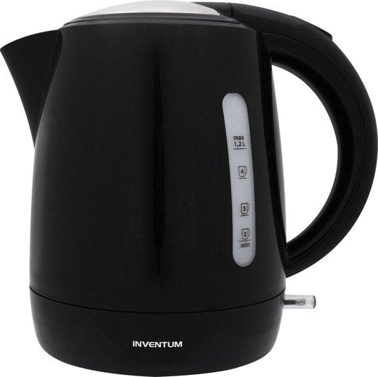 Inventum HW212 – Waterkoker – Inhoud 1,2 liter – Kunststof – 2200 watt – Zwart