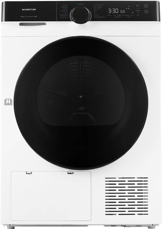 Inventum VDW9030W Wasdroger - 9kg - Warmtepompdroger - UV-hygiënefunctie - Energielabel B - Wit