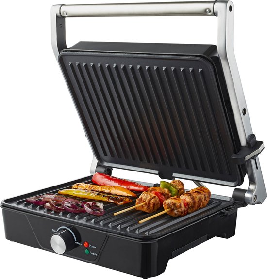 Tomado TGC4001S - XXL contactgrill - Tosti apparaat - 30 x 24 cm - Tosti ijzer - Instelbare temperatuur - Grill apparaat - PFAS vrij - 2000 watt