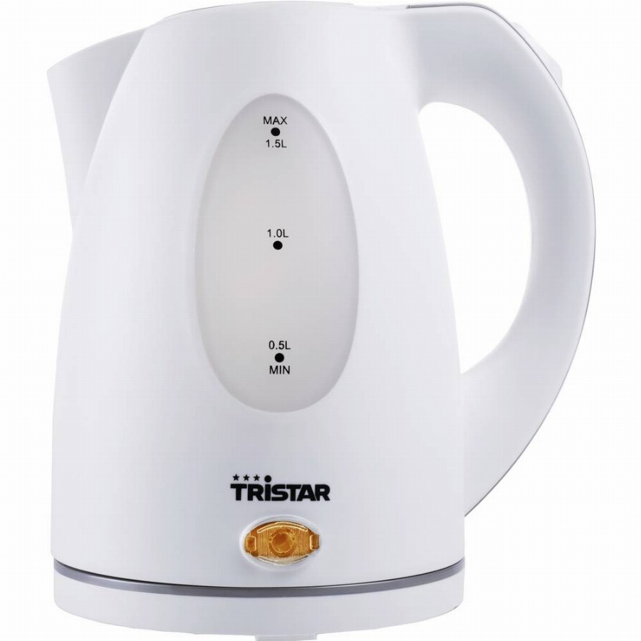 Tristar WK-1324 Waterkoker Snoerloos, BPA-vrij, Oververhittingsbeveiliging Aantal/Volume: 1.5 l Wit