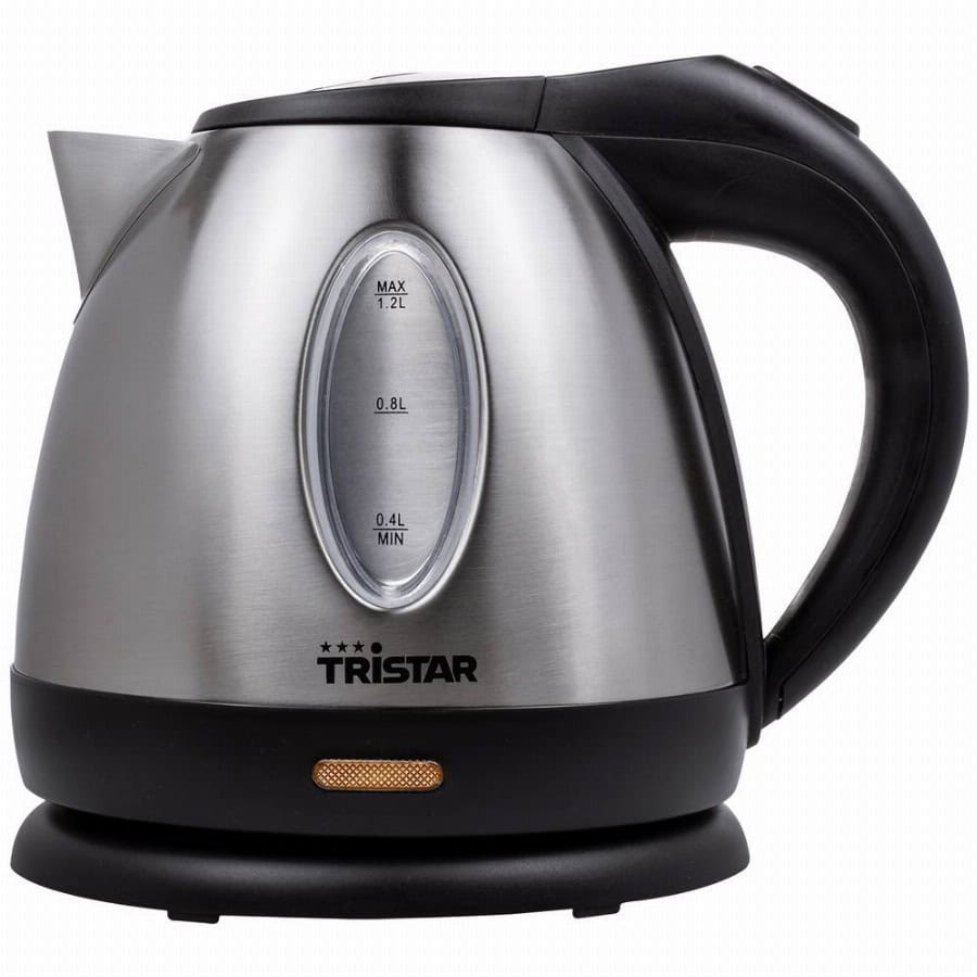 Tristar WK-1325 Waterkoker Aantal/Volume: 1.2 l RVS, Zwart