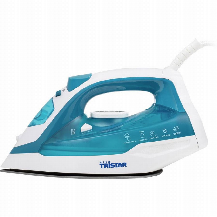 Tristar ST-8320 Stoomstrijkijzer Wit, Blauw 2600 W