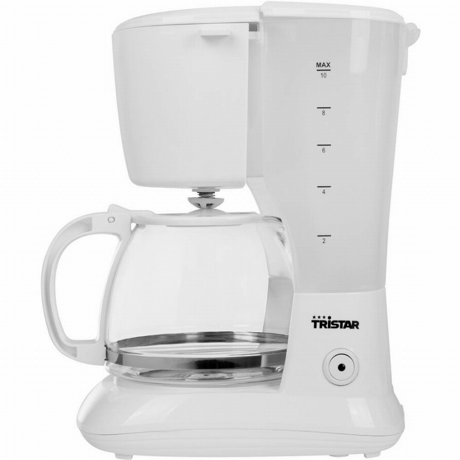 Tristar CM-1252 Koffiezetapparaat Wit Capaciteit koppen: 10 Warmhoudfunctie, Timerfunctie, Portable, Glazen kan