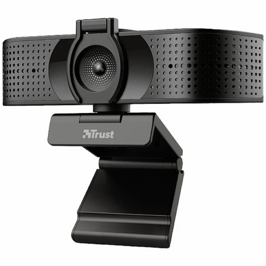 Trust Teza 4K Ultra HD Webcam - 4K Webcam – USB Webcam – PC & Laptop Webcam – Dual Microfoon – Zwart
