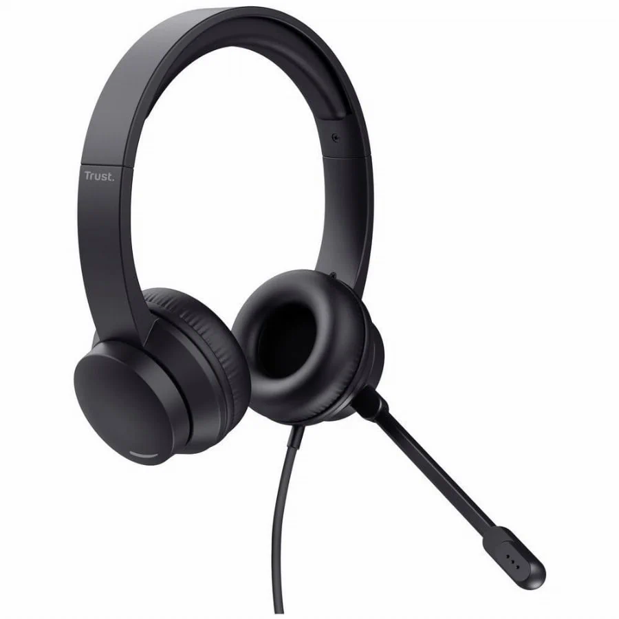 Trust HS-201 Over Ear headset Kabel Stereo Zwart Computer