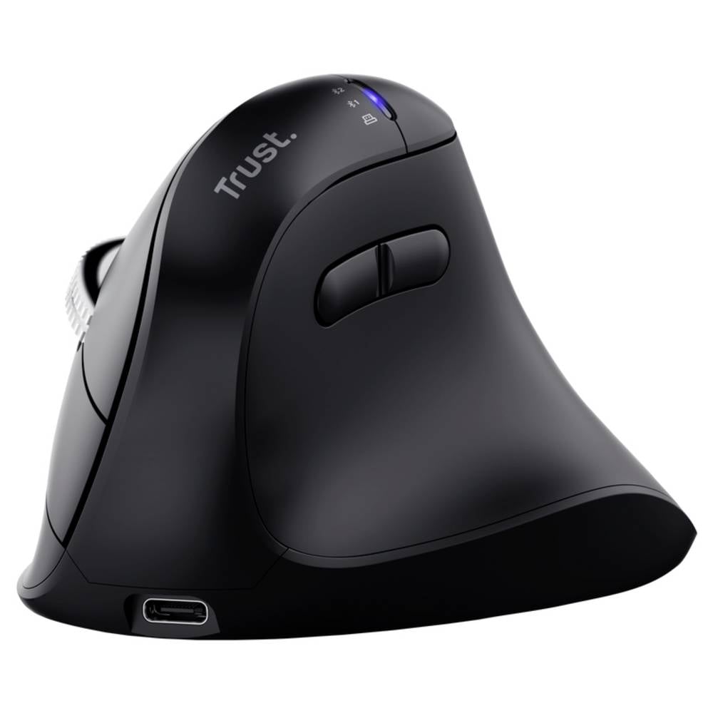 Trust Vyran Ergonomische muis Draadloos Optisch Zwart 8 Toetsen 4800 dpi Ergonomisch